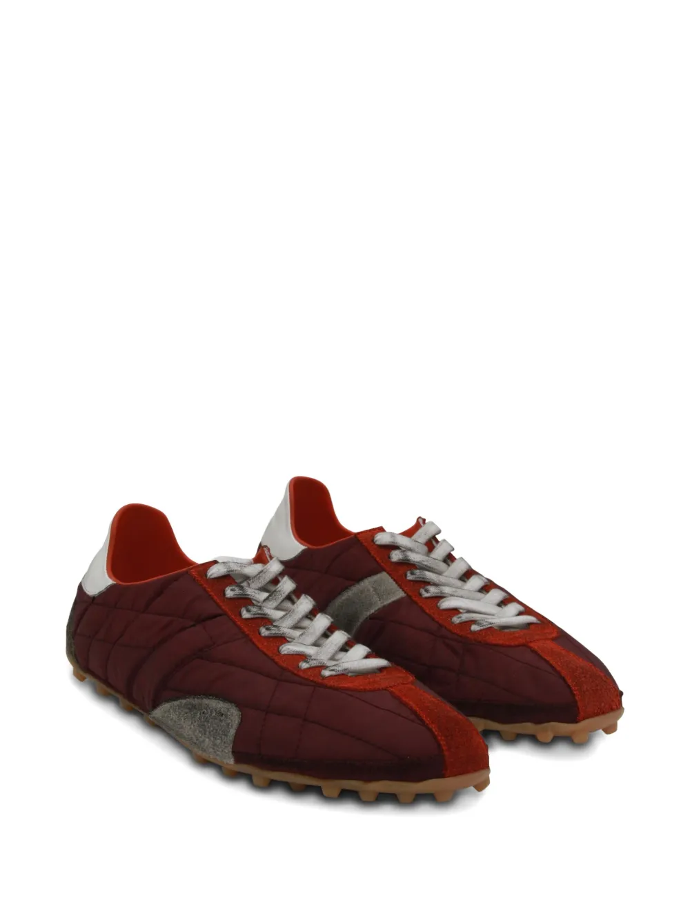 Maison Margiela quilted suede sneakers Red