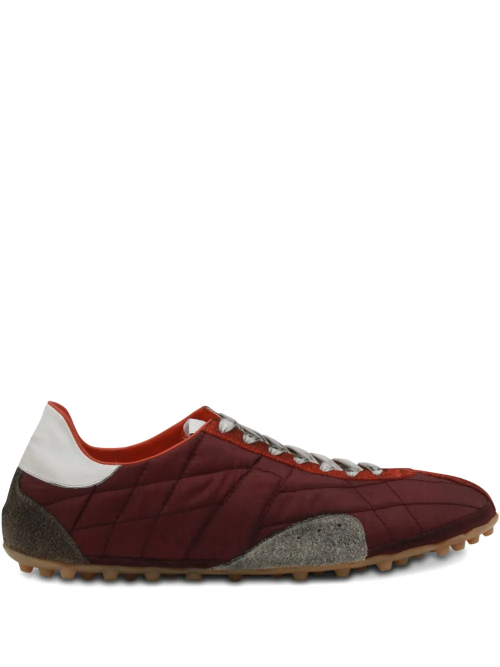 Maison Margiela quilted suede sneakers Red