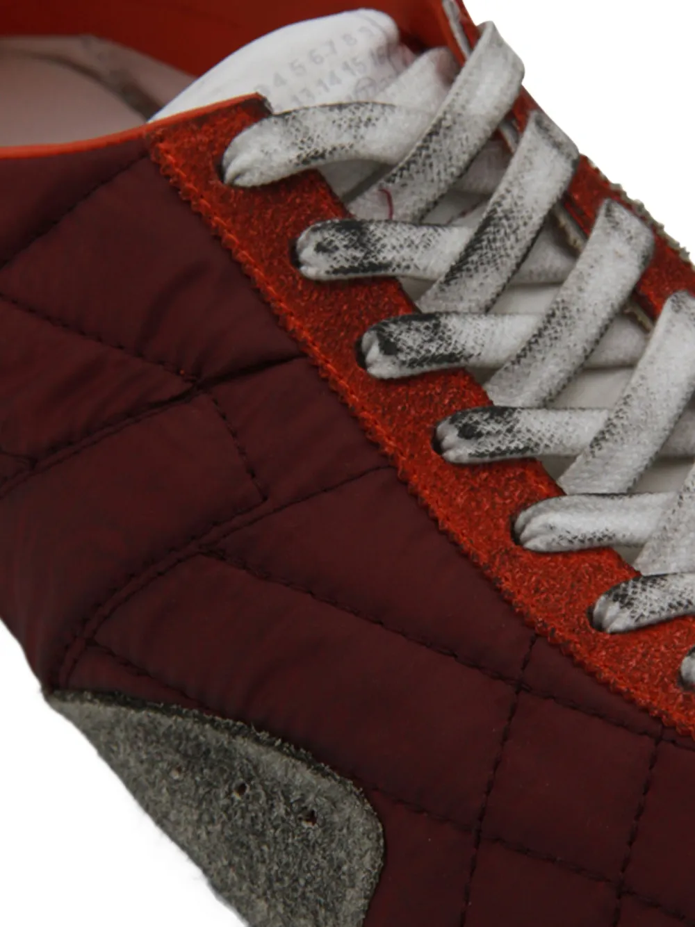 Maison Margiela quilted suede sneakers Red