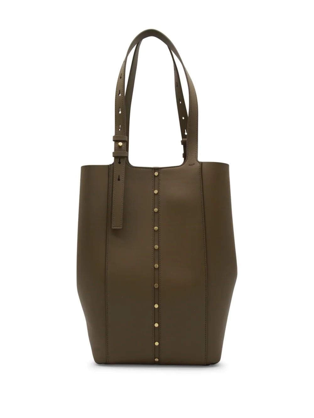 Golden Goose 24/7 Bag North South belted studded tote bag - Groen
