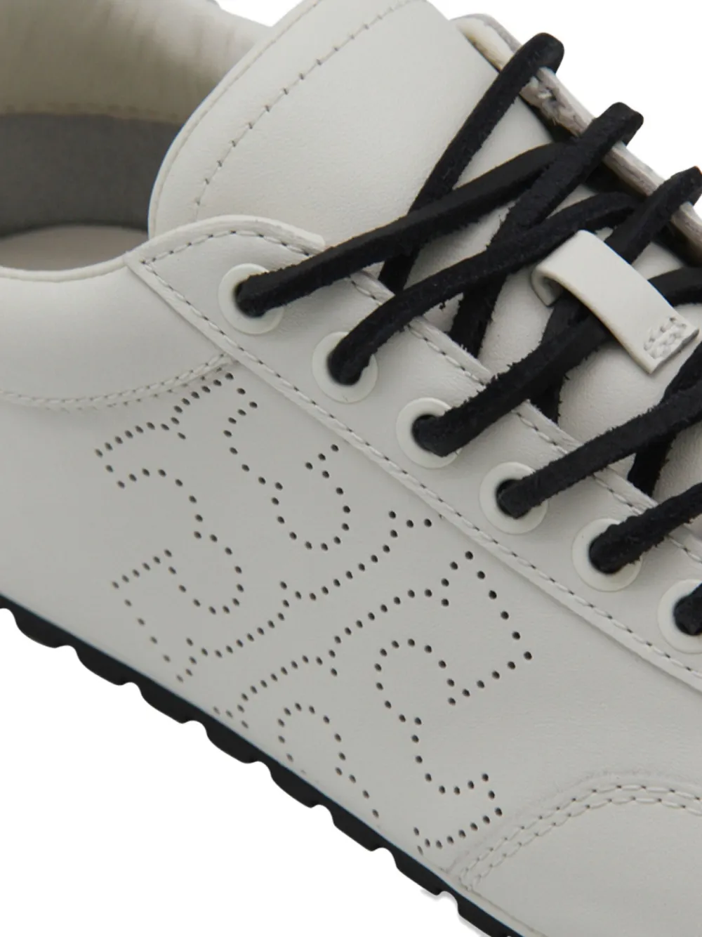 Tory Burch Field Perforated Logo Sneakers In White