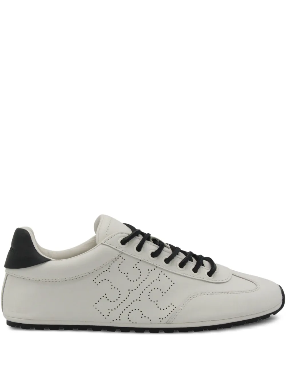 Tory Burch FIELD sneakers met geperforeerd logo Wit
