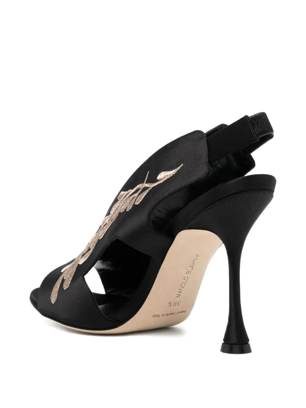 Manolo Blahnik 105mm Pancrabonu sandals Black