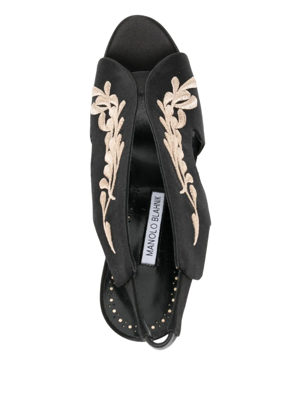 Manolo Blahnik 105mm Pancrabonu sandals Black