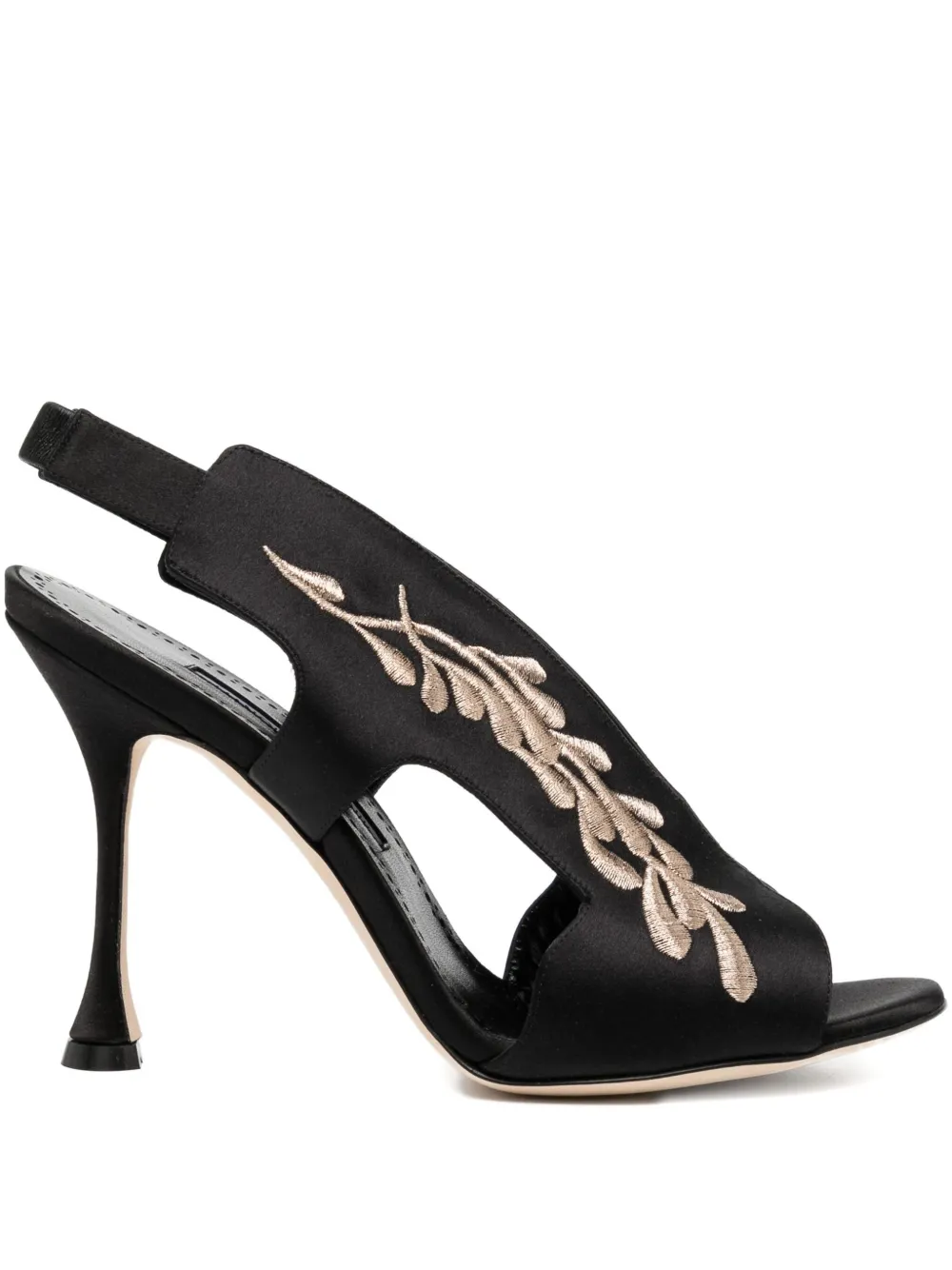 Manolo Blahnik 105mm Pancrabonu sandals | Black | Image 1