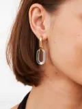 Kenneth Jay Lane link oval-shape earrings - Gold