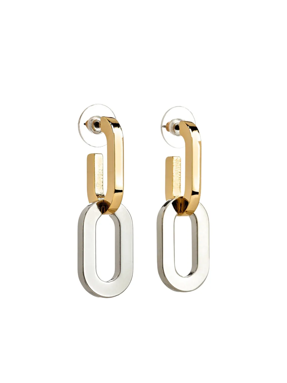 Kenneth Jay Lane link oval-shape earrings - Goud