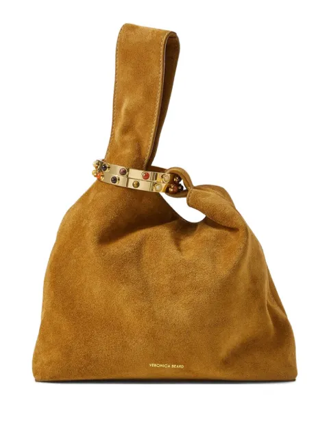 Veronica Beard Swing suede clutch bag