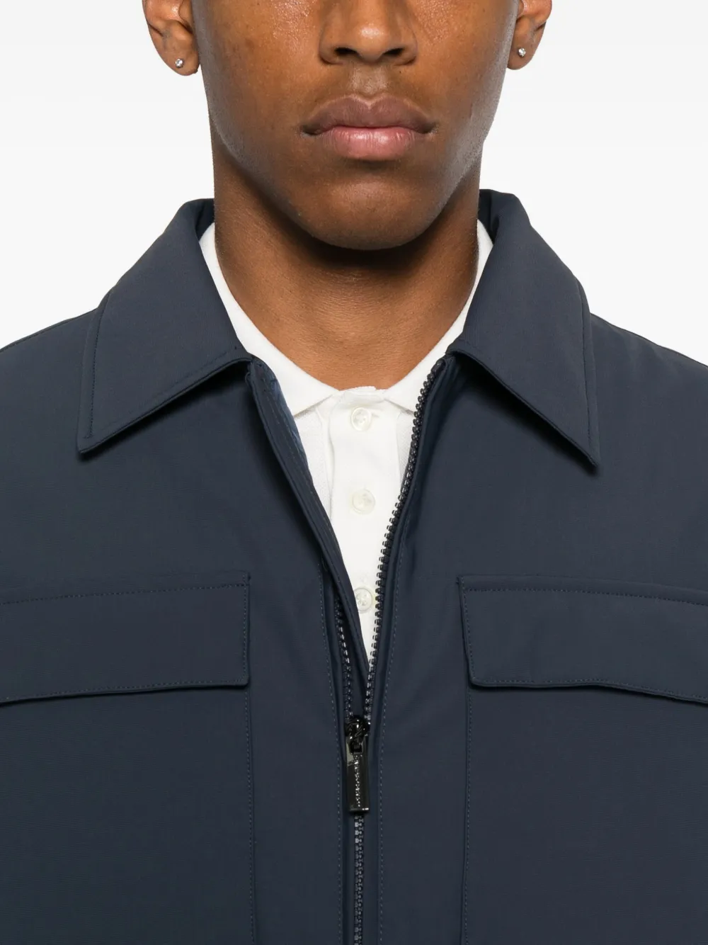 Colmar Parklife Mixed Media Insulated Shirt Jacket In Multi