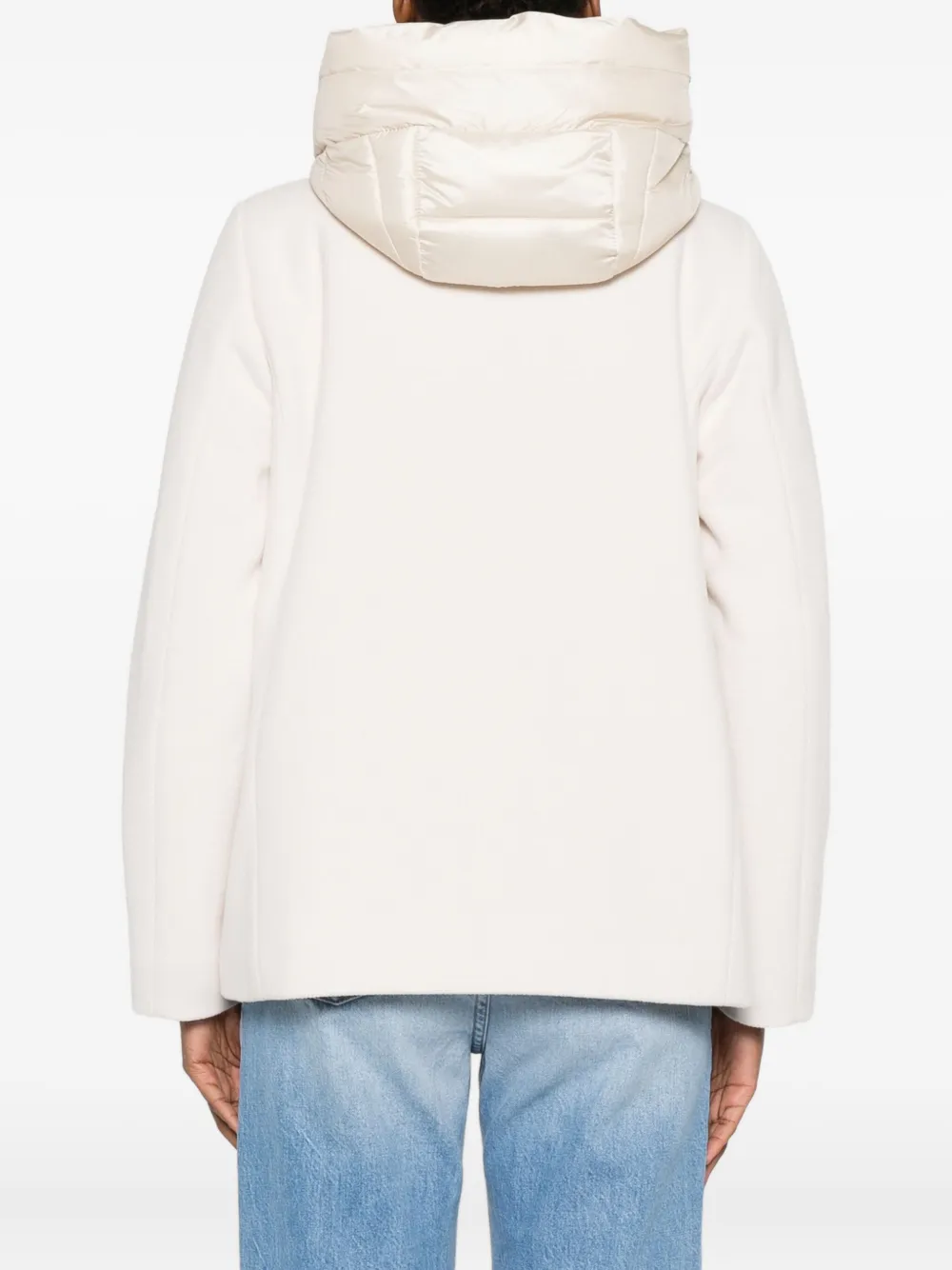 Marella Emme jack met capuchon en rits Beige