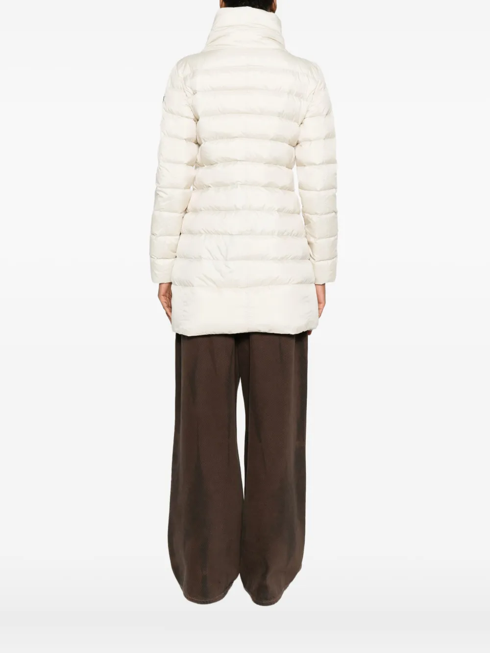 Peuterey Quilted High-neck Coat In Neutral