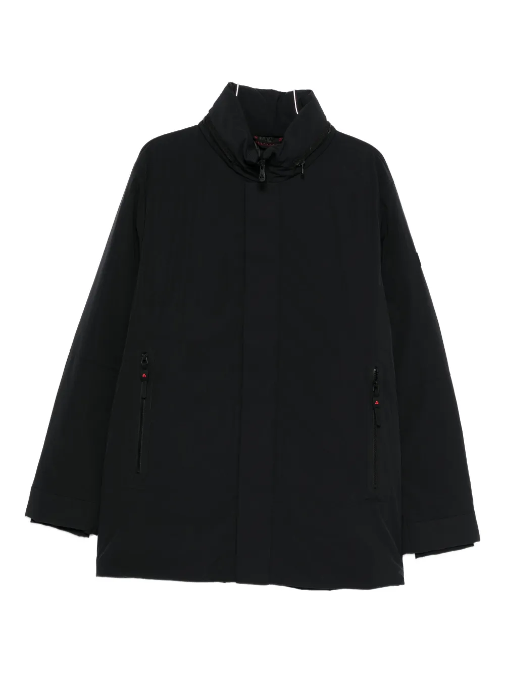 Peuterey Zip-fastening High-neck Coat In Black