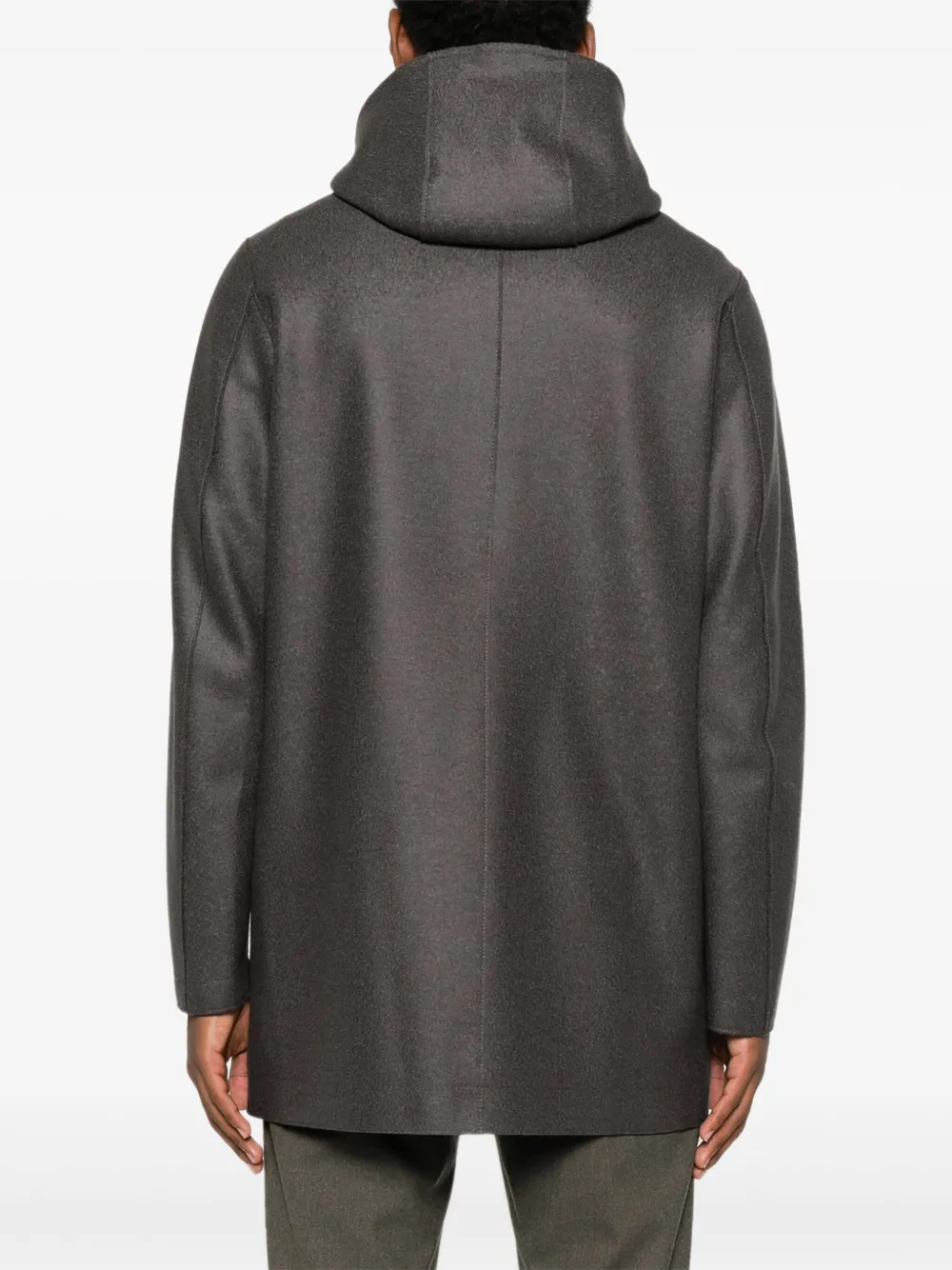 Harris Wharf London Jas met paspelzak en capuchon Grijs