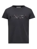Moncler Enfant sequin-embellished logo T-shirt - Black