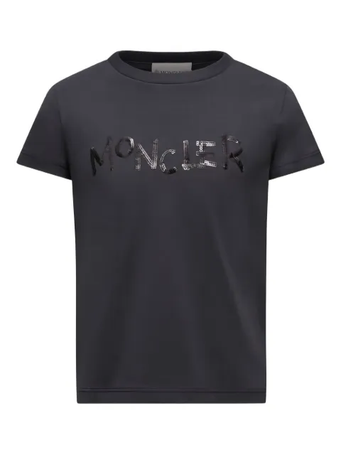 Moncler Enfant sequin-embellished logo T-shirt