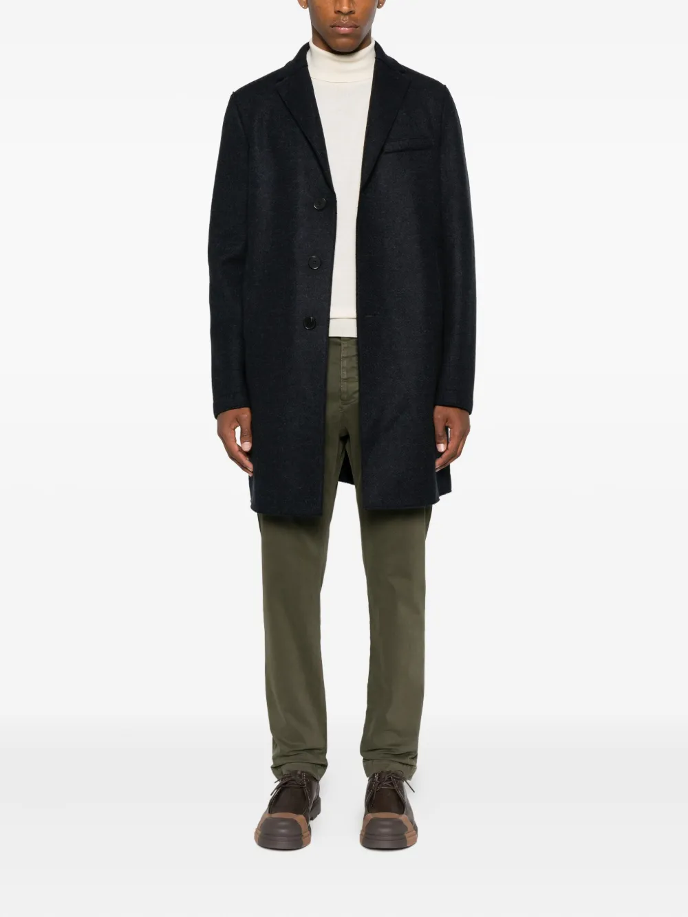 Harris Wharf London button coat | Single Breasted Coats | Image 2