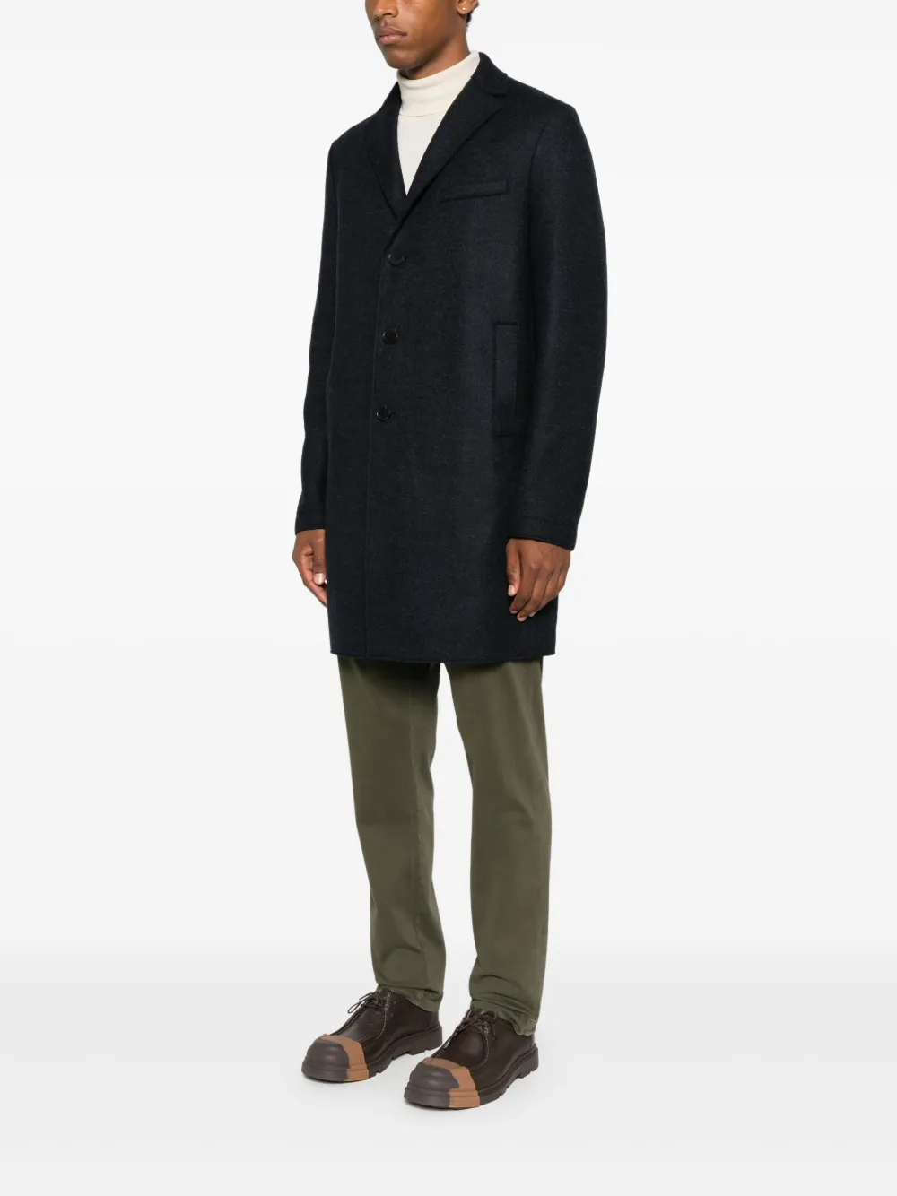 Harris Wharf London Jas met knopen Blauw