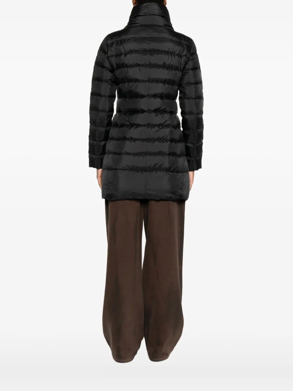 Peuterey Quilted High-neck Coat In Black