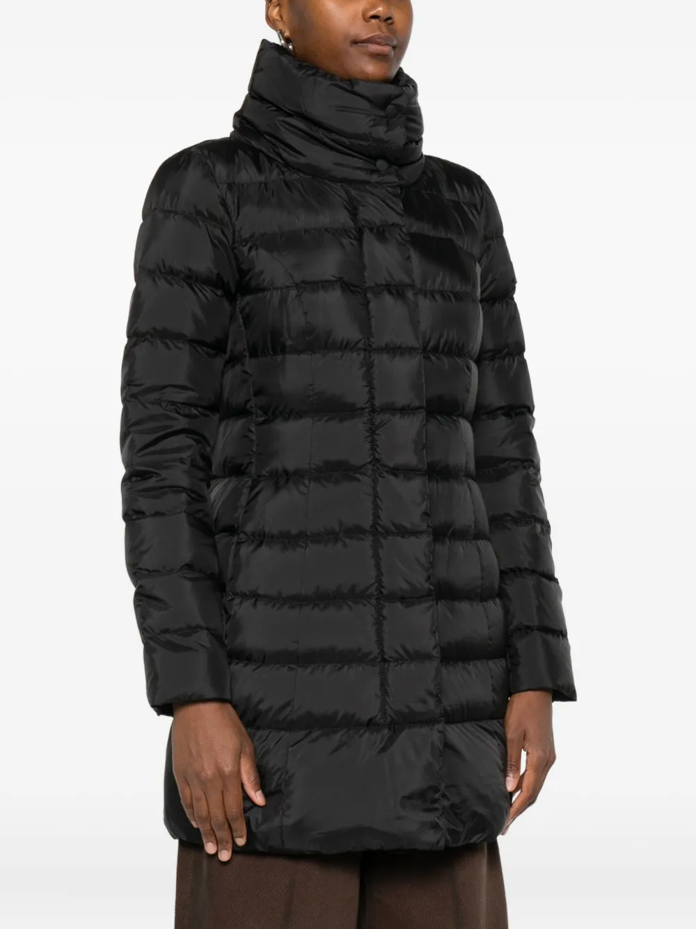 Peuterey Quilted High-neck Coat In Black
