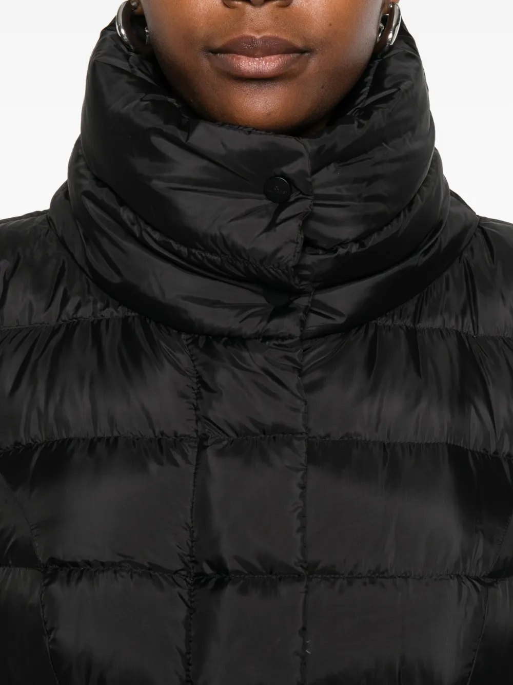 Peuterey Quilted High-neck Coat In Black