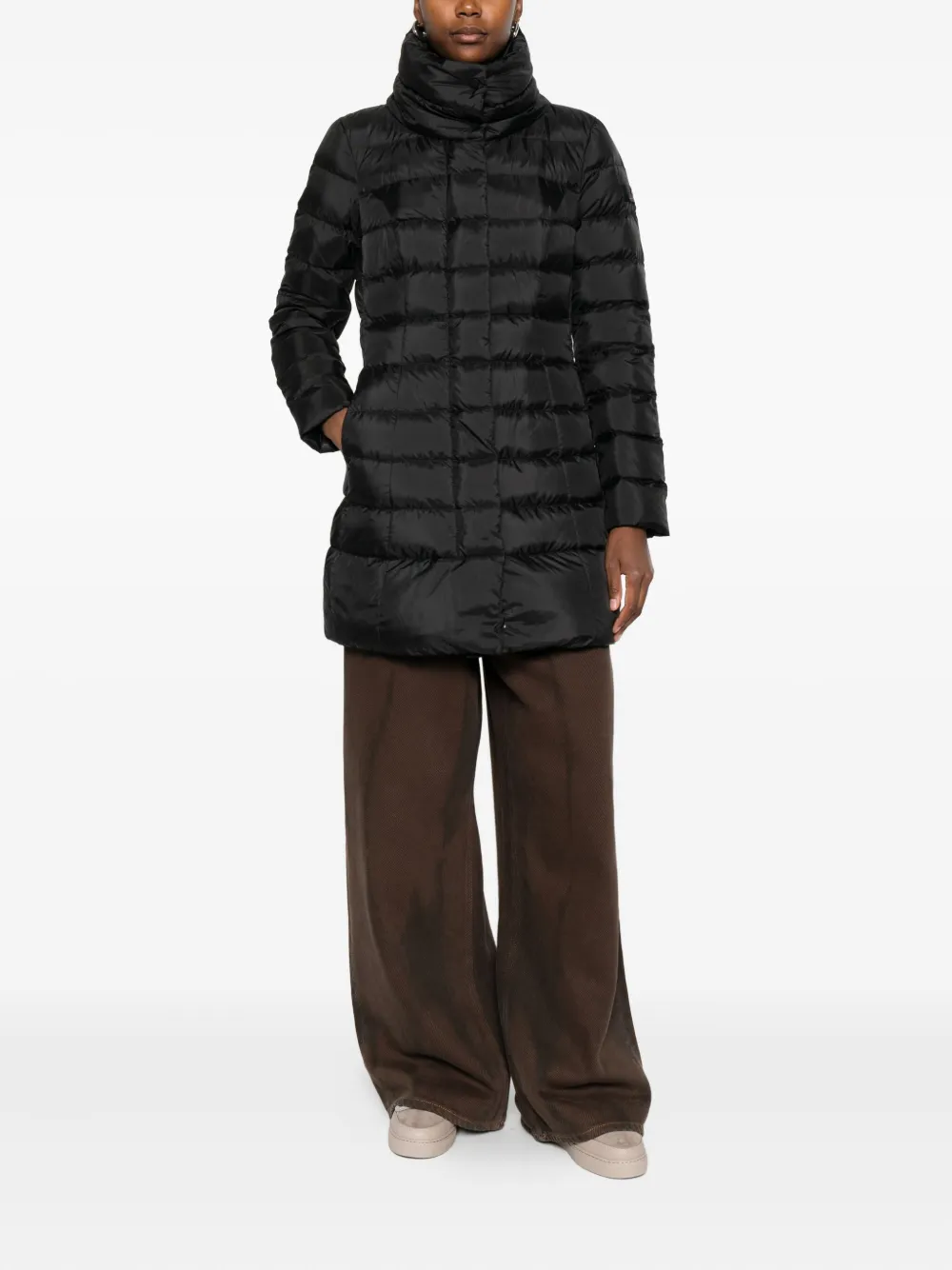 Peuterey quilted high-neck coat | Single Breasted Coats | Image 2