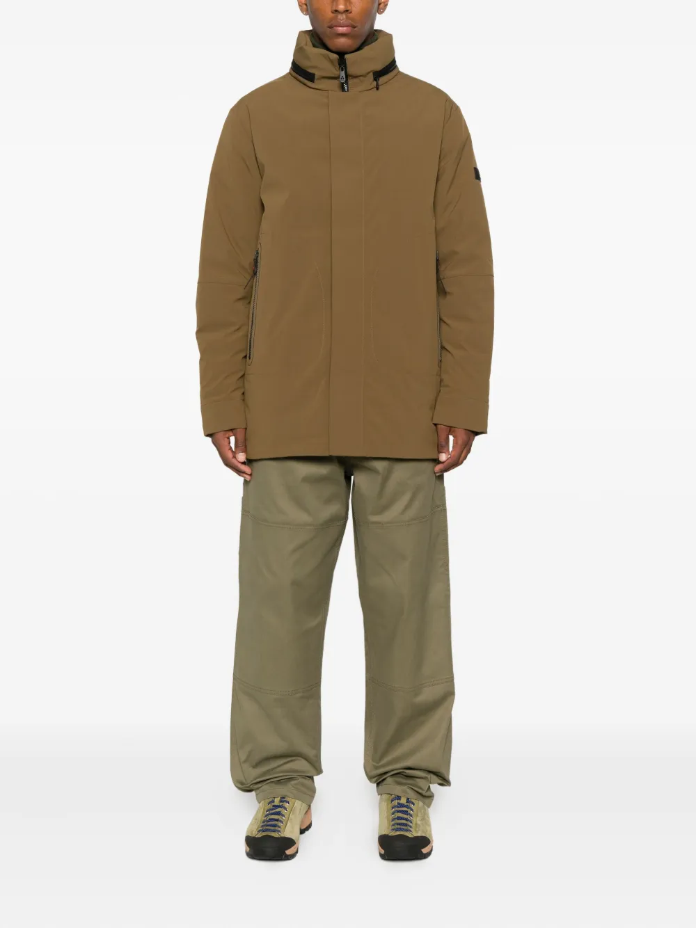 Peuterey zip-fastening pocket coat | Single Breasted Coats | Image 2