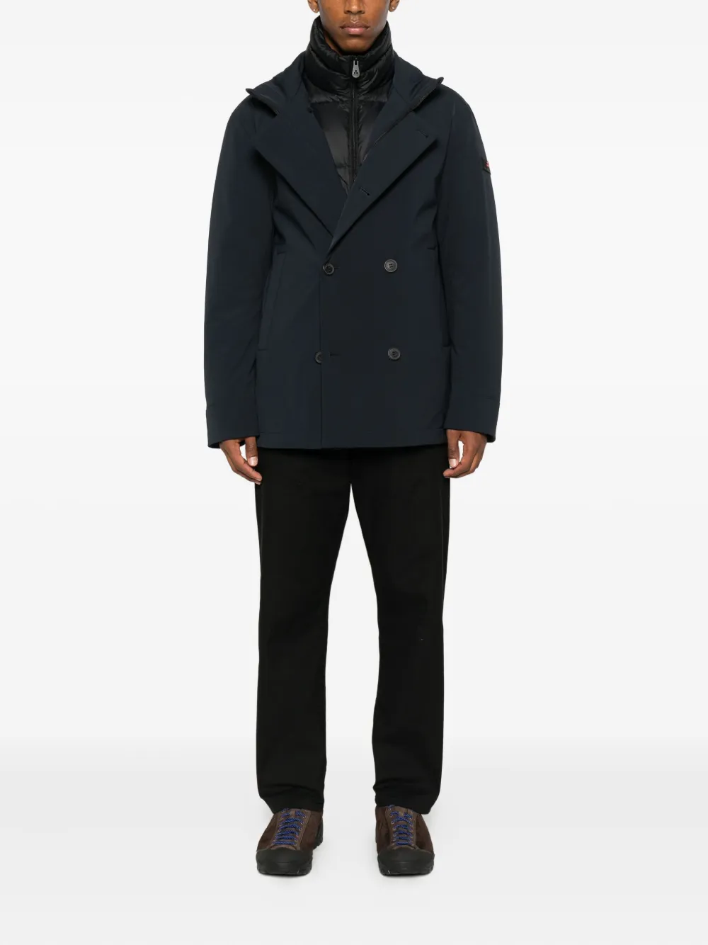 Peuterey double-breasted high-neck coat | Peacoats | Image 2