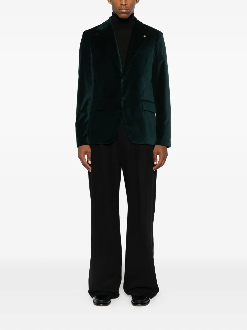 OFFICINA 36 velvet two-button blazer | Blazers | Image 2