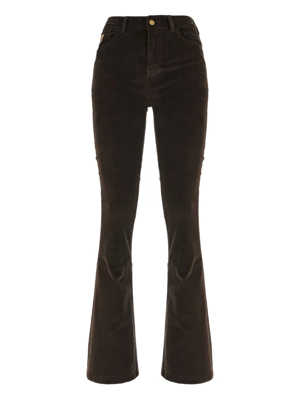 LOIS JEANS  logo-patch corduroy jeans | Brown | Image 1