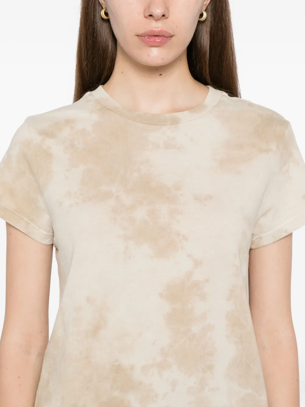 Agolde Graphic-print T-shirt In Neutral