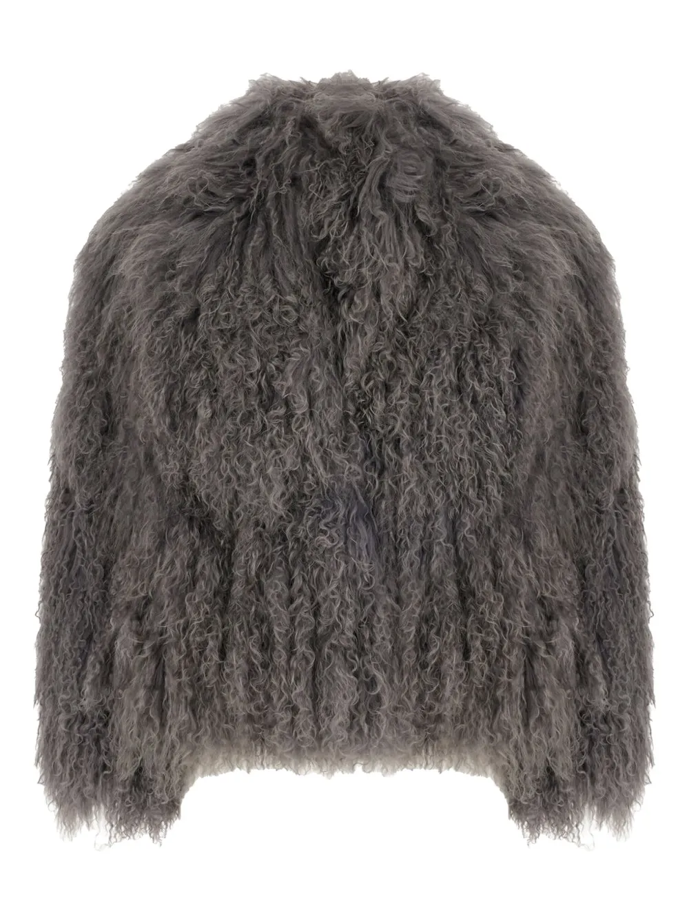 OLIVIA V curly-textured jacket | Grey | Image 1