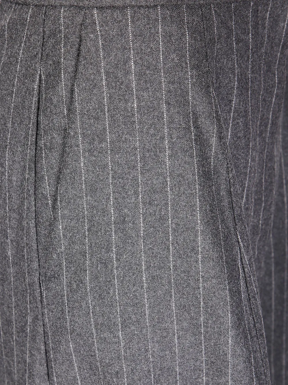 Sportmax Plooibroek met krijtstreep Grijs