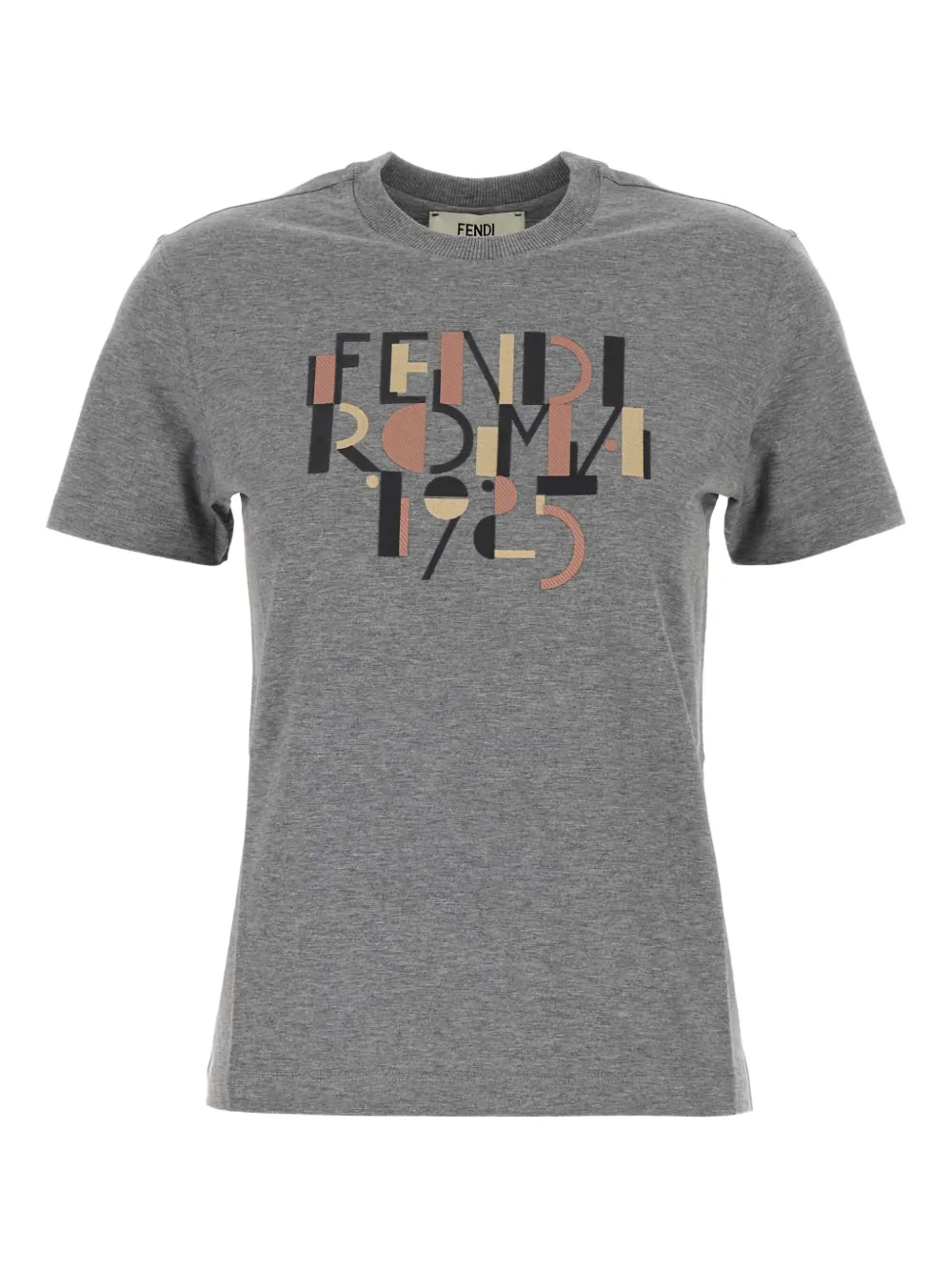 FENDI ロゴ Tシャツ - グレー FENDI ロゴ Tシャツ - グレー