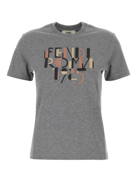 FENDI logo-print cotton T-shirt