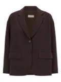 Alberto Biani two-button V-neck blazer - Brown
