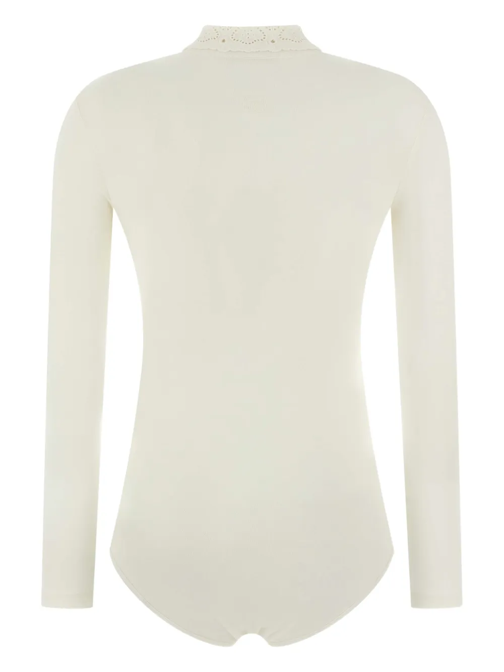 Magda Butrym collar-embroidered bodysuit - Beige