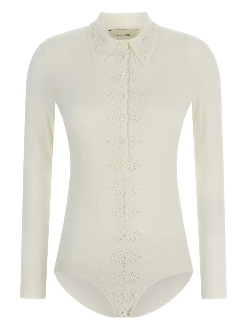 Magda Butrym collar-embroidered bodysuit | Neutrals | Image 1