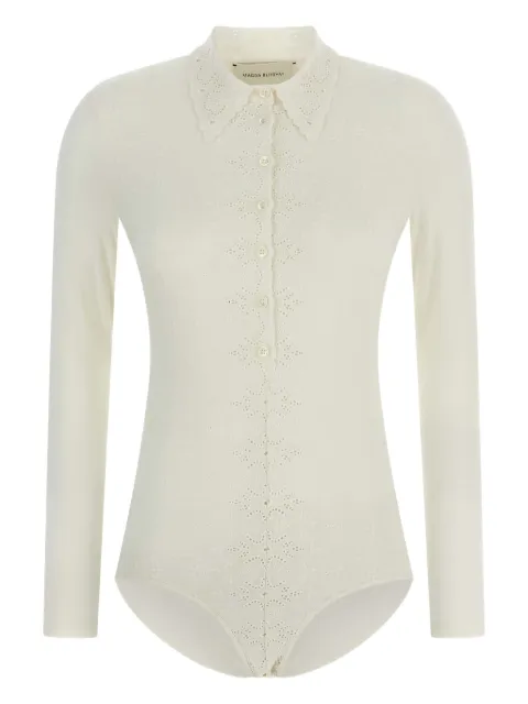 Magda Butrym collar-embroidered bodysuit