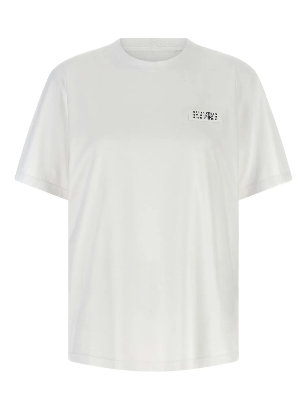 MM6 Maison Margiela logo.detail T-shirt - ホワイト MM6 Maison Margiela logo.detail T-shirt - ホワイト