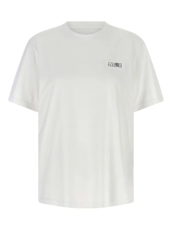 MM6 Maison Margiela ロゴ Tシャツ | ホワイト | FARFETCH JP