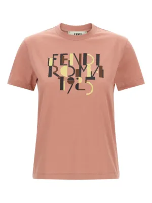 Tシャツ・カットソー Fendi Cropped Top With Embossed Logo Fendi Light Blue Cotton Logo Embossed Crop Top T-Shirt