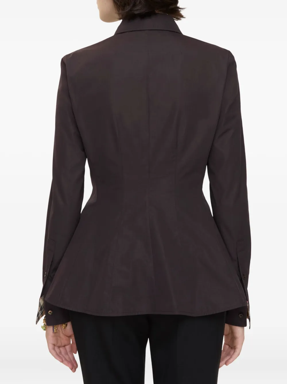 Burberry Equestrian Knight-motif Shirt In Brown