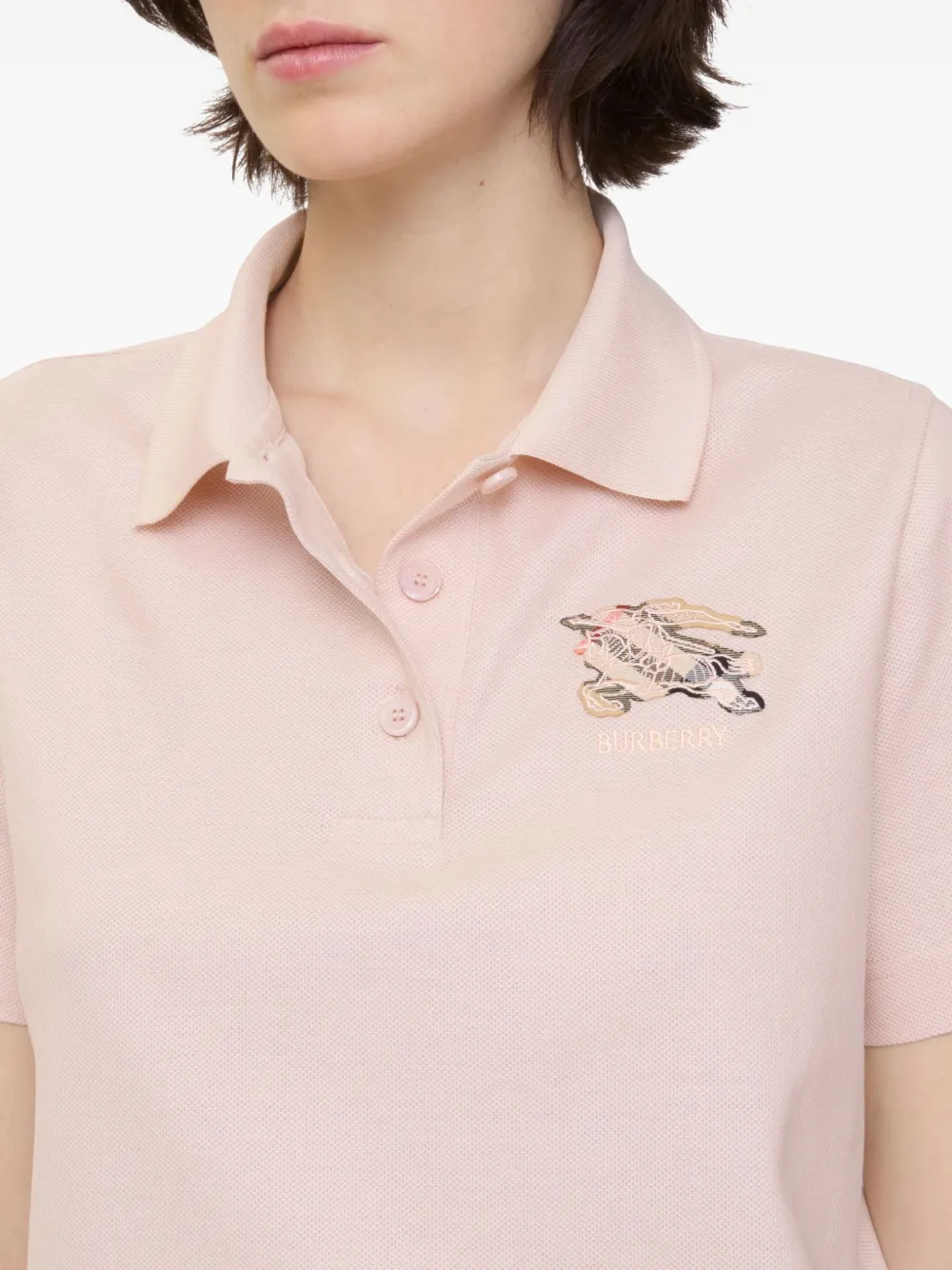 Burberry cotton polo shirt - Roze