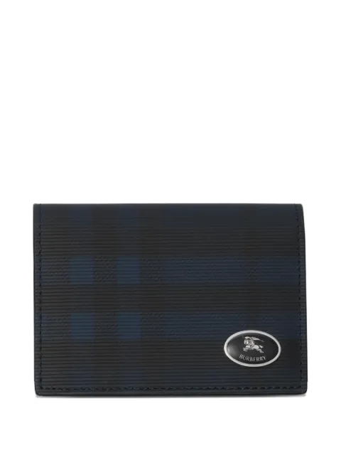 Burberry check-pattern knight-detail cardholder