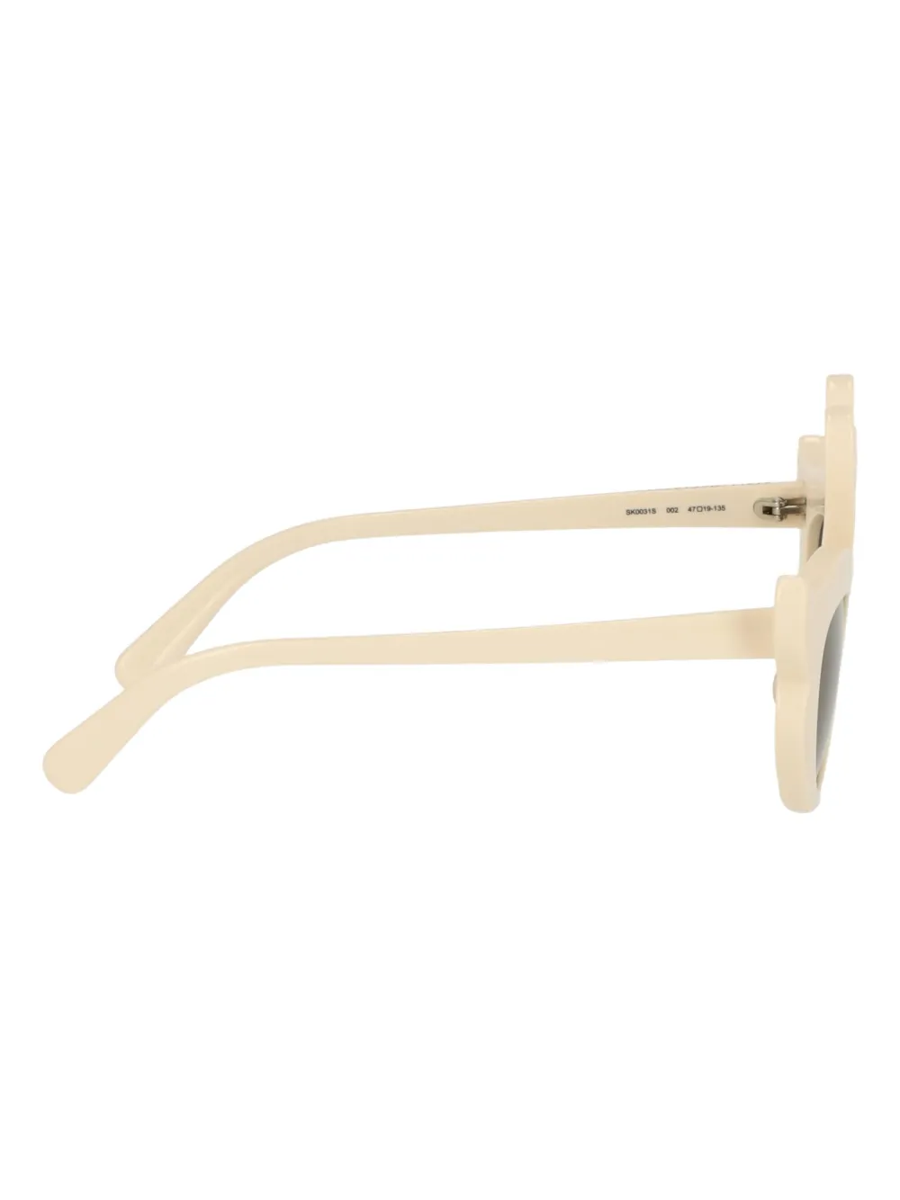 Stella McCartney Kids Zonnebril met zwaanvormig cat-eye montuur Beige