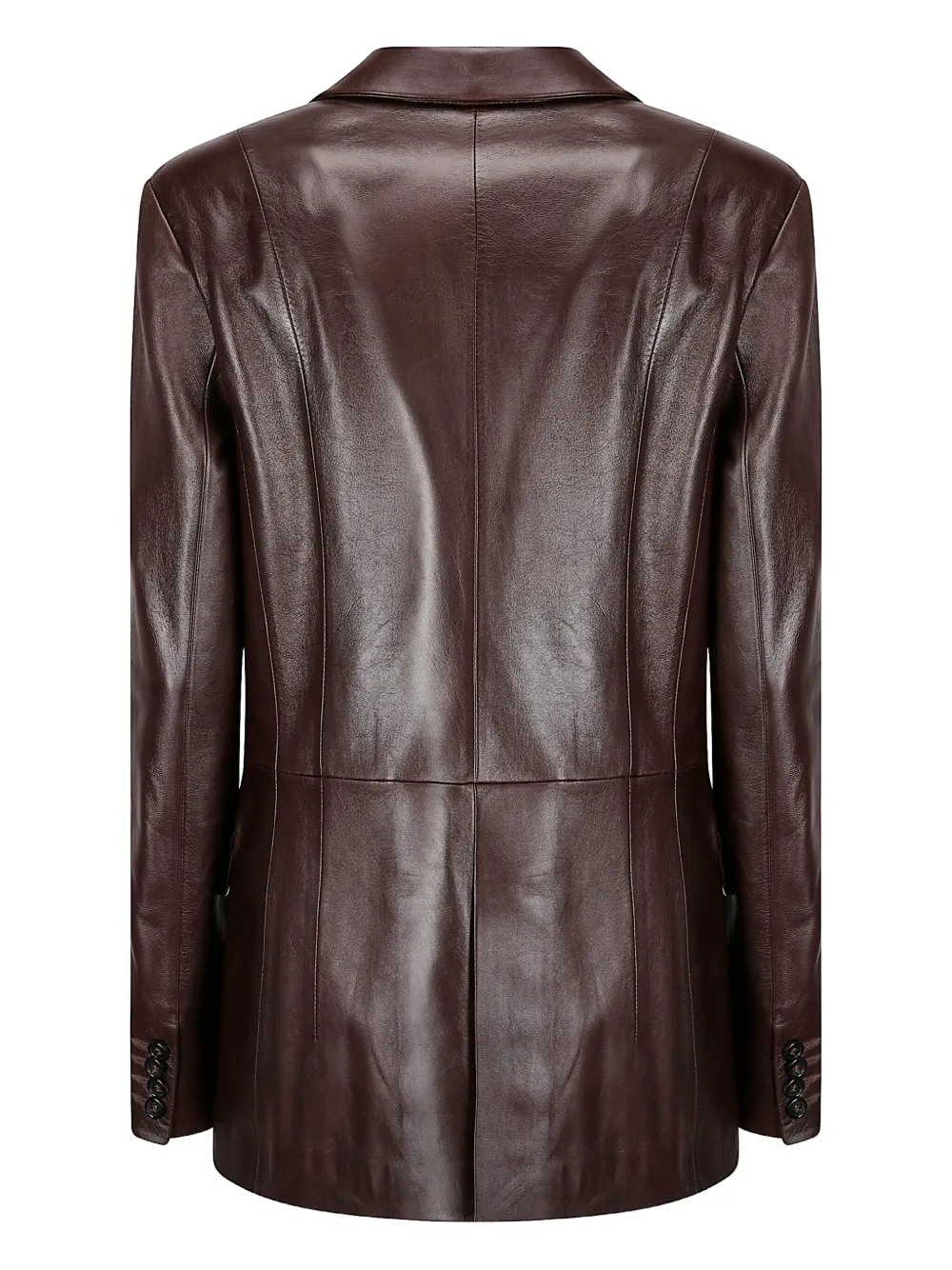 Desa 1972 notched-lapel leather blazer | Blazers | Image 2