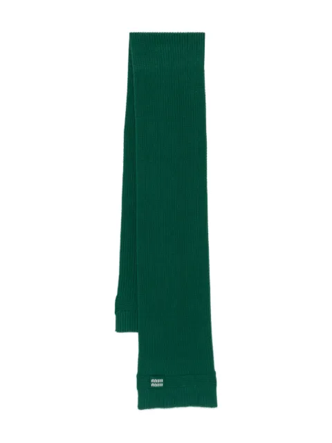 Miu Miu ribbed-knit scarf