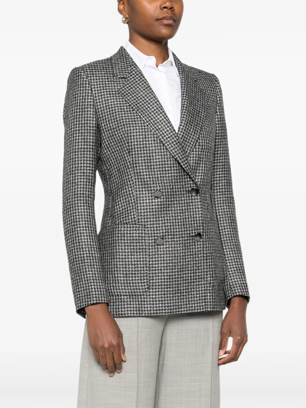 Tagliatore Blazer met pied-de-poule print Zwart