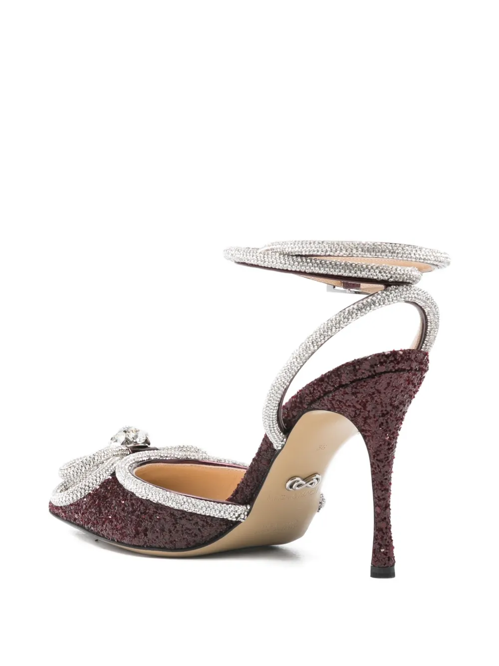 Mach&mach Crystal-embellished Bow Pumps In Red