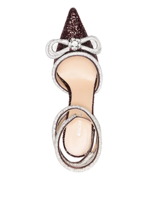 MACH & MACH ビジュートリム パンプス | レッド | FARFETCH JP